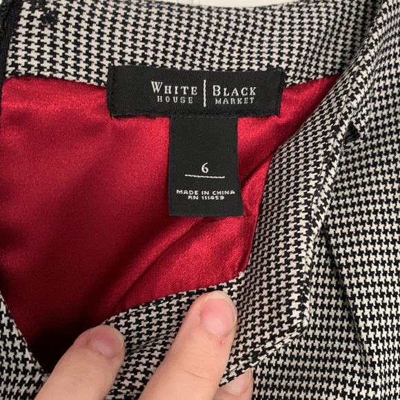 NWOT Mini Houndstooth WHBM Dress - Picture 6 of 7